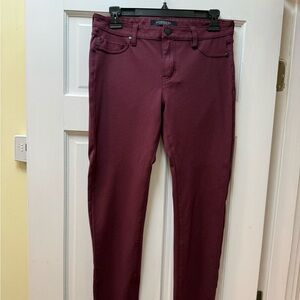 Liverpool Jeans Company port wine pants  made of rayon, nylon and spandex